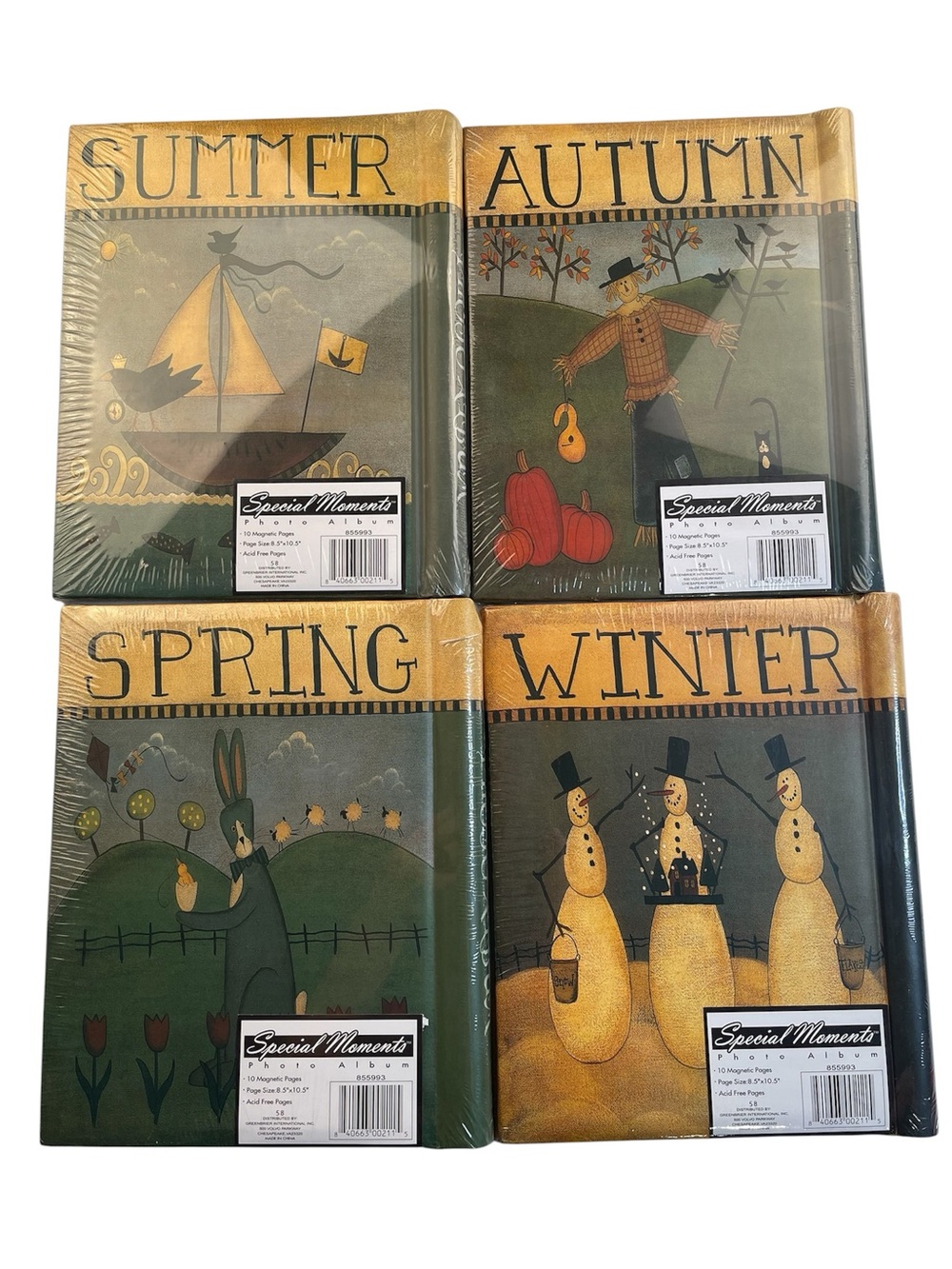 Set of 4 Special Moments Seasonal Folkart Photo Albums - Picture 4 of 5